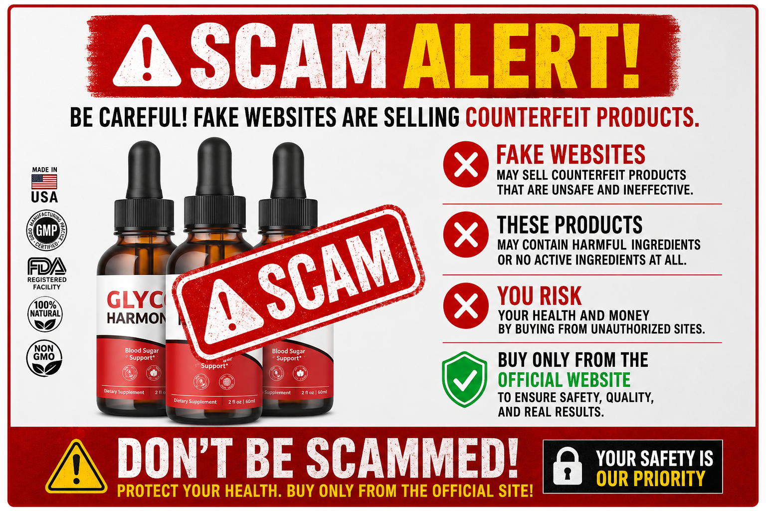 Glyco Harmony scam alert